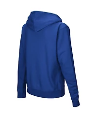 Women's Colosseum Royal Pitt Panthers Arched Name Full-Zip Hoodie