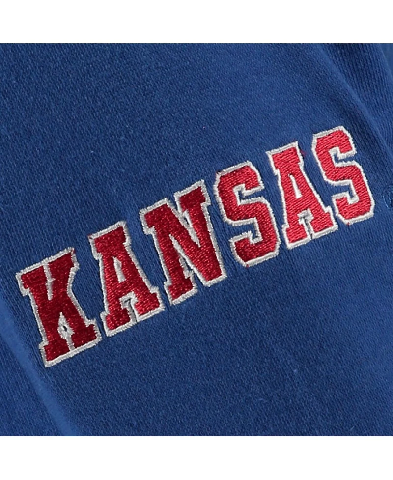 Big Boys Colosseum Royal Kansas Jayhawks Logo Pullover Hoodie