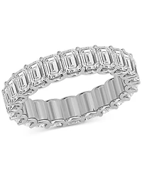 Diamond Emerald-Cut Eternity Band (4 ct. t.w.) Platinum or 14k Gold