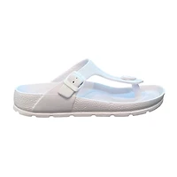 Andrew By Stevens Women s Comfort Slide Thong Buckle Eva Flat Sandal