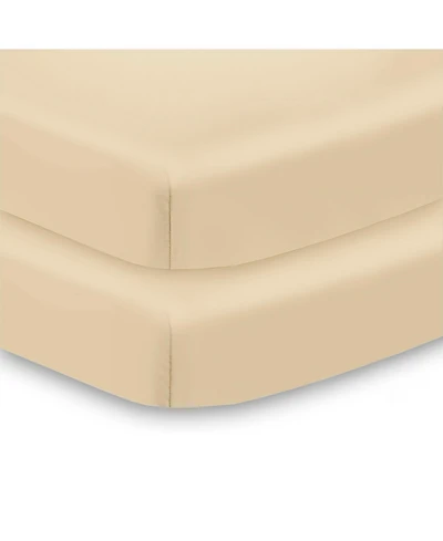 BreathableBaby All-in-One Fitted Sheet & Waterproof Cover for 38" x 24" Mini Crib Mattress (2-Pack)