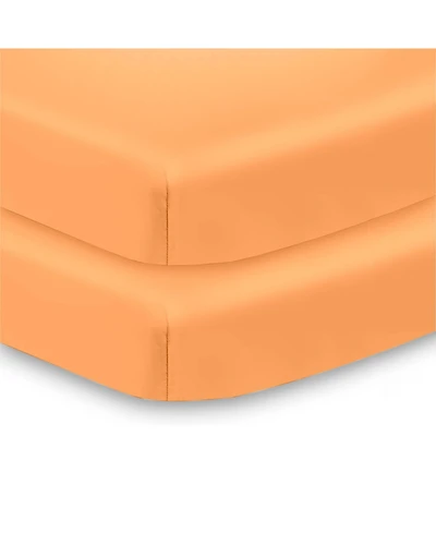 BreathableBaby All-in-One Fitted Sheet & Waterproof Cover for 38" x 24" Mini Crib Mattress (2-Pack)