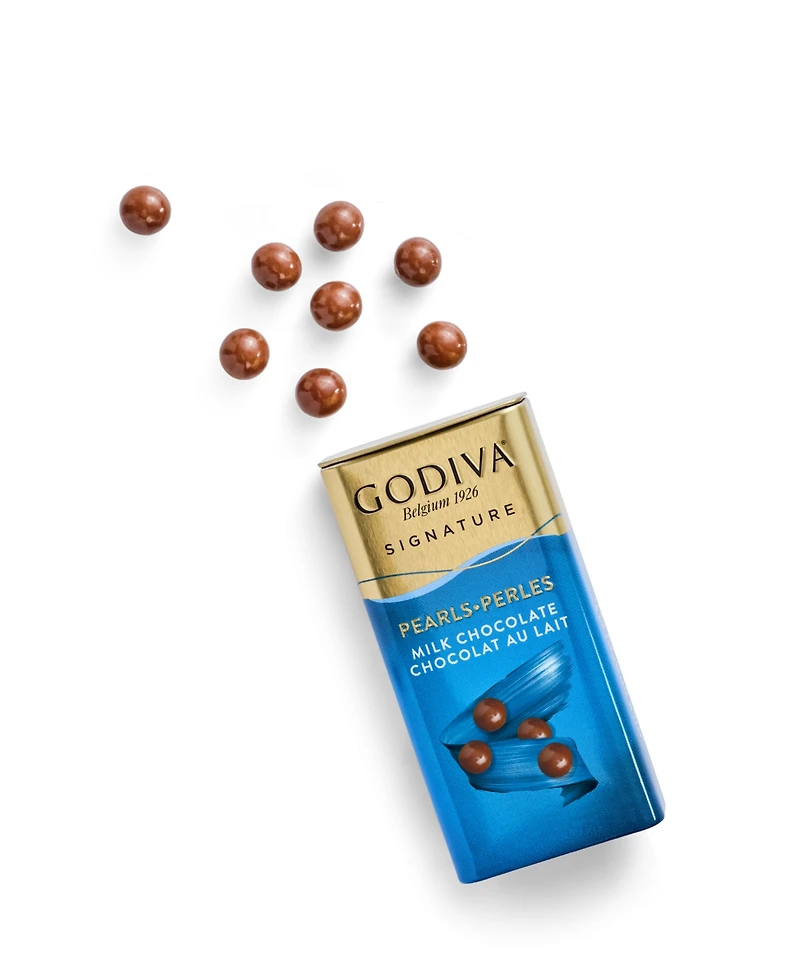 Godiva Milk Chocolate Pearls, Set of 18