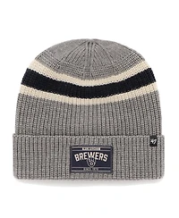 Men's '47 Brand Graphite Milwaukee Brewers Penobscot Cuffed Knit Hat