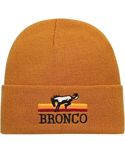 Men's American Needle Brown Bronco Bronco Cuffed Knit Hat