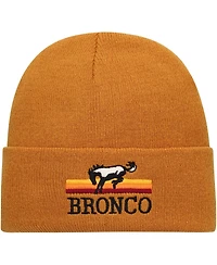 Men's American Needle Brown Bronco Bronco Cuffed Knit Hat