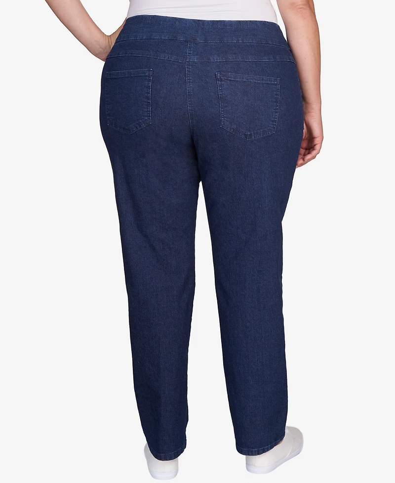 Ruby Rd. Plus Size Pull On Denim Pants