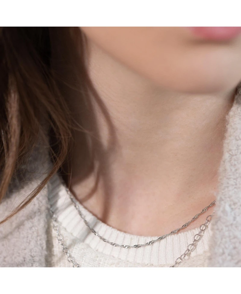 Bearfruit Jewelry Sterling Silver Ashley Basic Chain Necklace