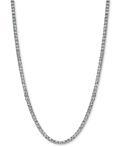 On 34th Crystal All-Around Tennis Necklace, 15" + 2" extender, Exclusively at Macy's