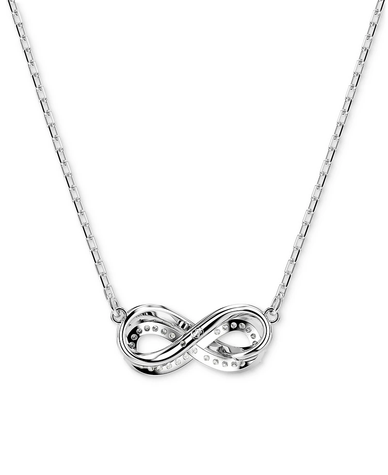 Swarovski Hyperbola Infinity Pendant Necklace, 15" + 2-3/4" extender