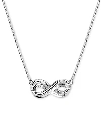 Swarovski Hyperbola Infinity Pendant Necklace, 15" + 2-3/4" extender