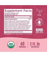 SMNutrition Hormone Balance Liquid Drops | with Stinging Nettle, Black Cohosh, Red Raspberry Leaf, Chasteberry & More | Menopause, Hot Flash, & Pms Re