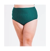 Calypsa Plus High-Waisted Bikini Bottom