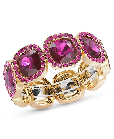 I.n.c. International Concepts Gold-Tone Faceted Stone Stretch Bracelet, Created for Macy's
