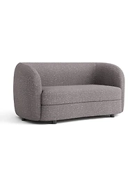 Isabella 63" Boucle Fabric Curved Loveseat