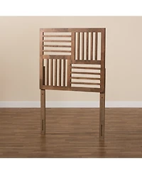 Baxton Studio Adler Modern and Contemporary Transitional Twin Size Finished Wood Headboard
