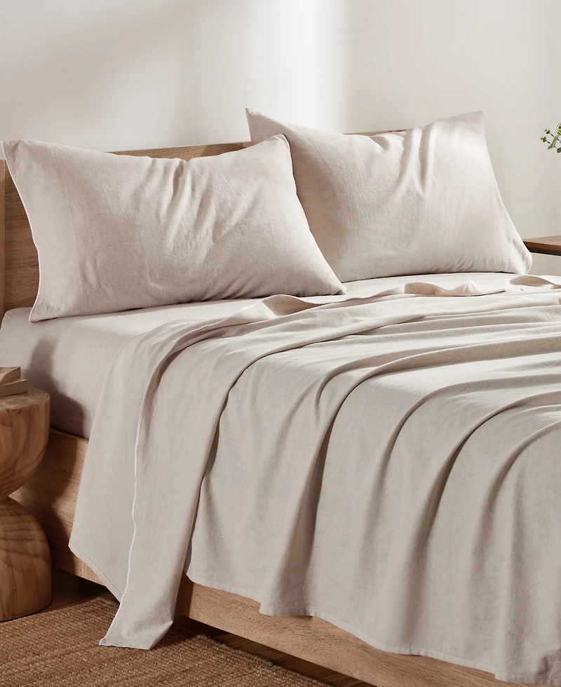 Dkny Pure Washed Linen Cotton 4-Pc. Sheet Set, Queen
