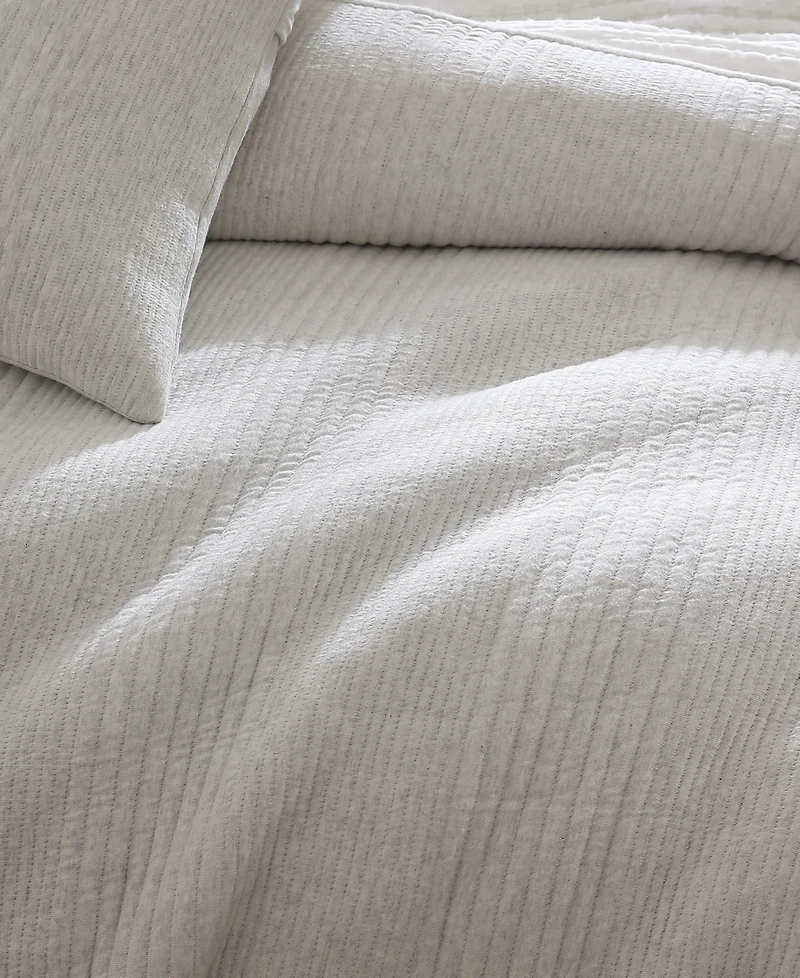 Dkny Pure Ribbed Jersey 3-Pc. Duvet Cover Set
