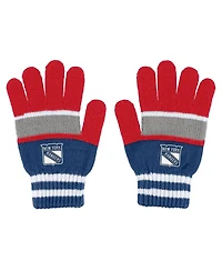 Women's Wear by Erin Andrews New York Rangers Stripe Glove and Scarf Set