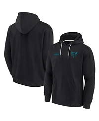 Men's and Women's Fanatics Signature Black Charlotte Hornets Super Soft Fleece Pullover Hoodie