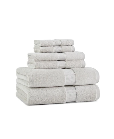 Aston & Arden Egyptian Cotton Luxury Bathroom Towel Set (6 Pieces: 2 Bath Towels 30x54, Hand 16x30, Washcloths 13x13), 600GSM, Seven Color
