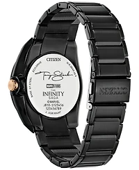 Citizen Men's Marvel Classic Avengers Tony Stark Black-Tone Stainless Steel Bracelet Watch 43mm
