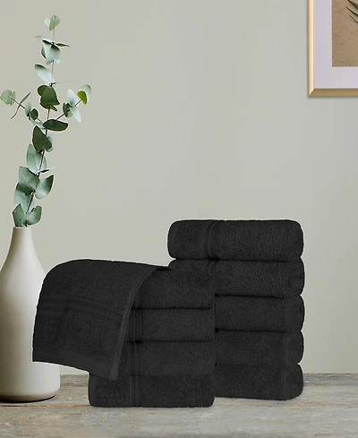 Superior Solid Quick Drying 100% Egyptian Cotton 10-Pc Washcloth Set