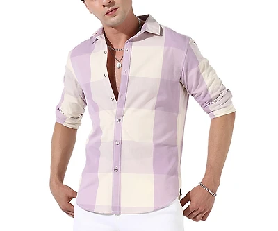 Campus Sutra Men's Cotton Buffalo Check Shirt
