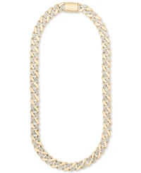 Men's Diamond Cuban Link 24" Chain Necklace (1 ct. t.w.) Sterling Silver or 14k Gold-plated