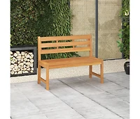 Patio Bench 44.9" Solid Teak Wood