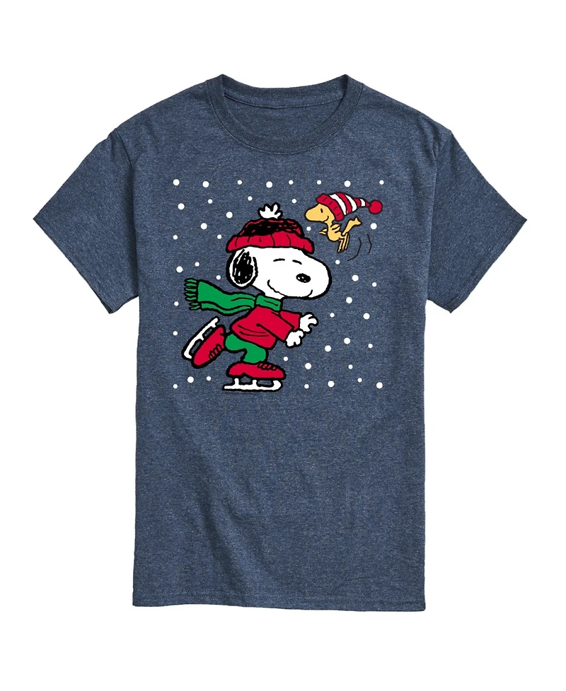 Airwaves Men's Peanuts Holidays Short Sleeve T-shirt