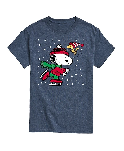 Airwaves Men's Peanuts Holidays Short Sleeve T-shirt