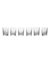 Lismore Double Old Fashion 6 Piece Glass Set, 12 oz