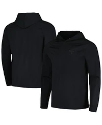 Men's LevelWear Black Chicago Bulls Performance Long Sleeve Hoodie T-shirt