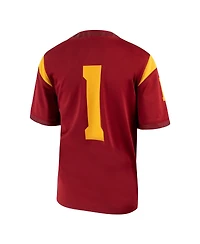 Big Boys Nike #1 Crimson Usc Trojans 1st Armored Division Old Ironsides Untouchable Football Jersey