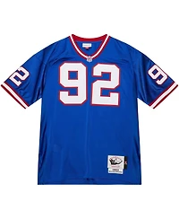 Men's Mitchell & Ness Michael Strahan Royal New York Giants 2004 Authentic Throwback Retired Player Jersey