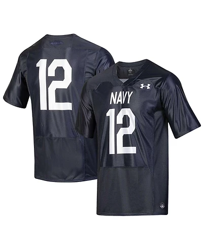 Men's Under Armour #12 Navy Navy Midshipmen Silent Service Replica Football Jersey