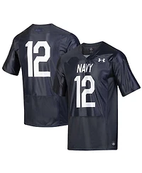 Men's Under Armour #12 Navy Navy Midshipmen Silent Service Replica Football Jersey
