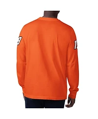 Men's Starter Orange Martin Truex Jr Clutch Hit Graphic Long Sleeve T-shirt