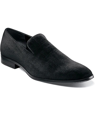Stacy Adams Men's Savian Velour Slip-On Loafers