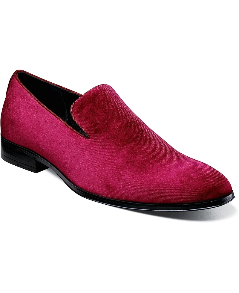 Stacy Adams Men's Savian Velour Slip-On Loafers