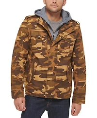 Levi's Men's Sherpa Lined Two Pocket Hooded Trucker Jacket