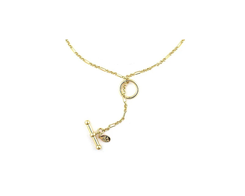Figaro Chain Link Toggle Necklace