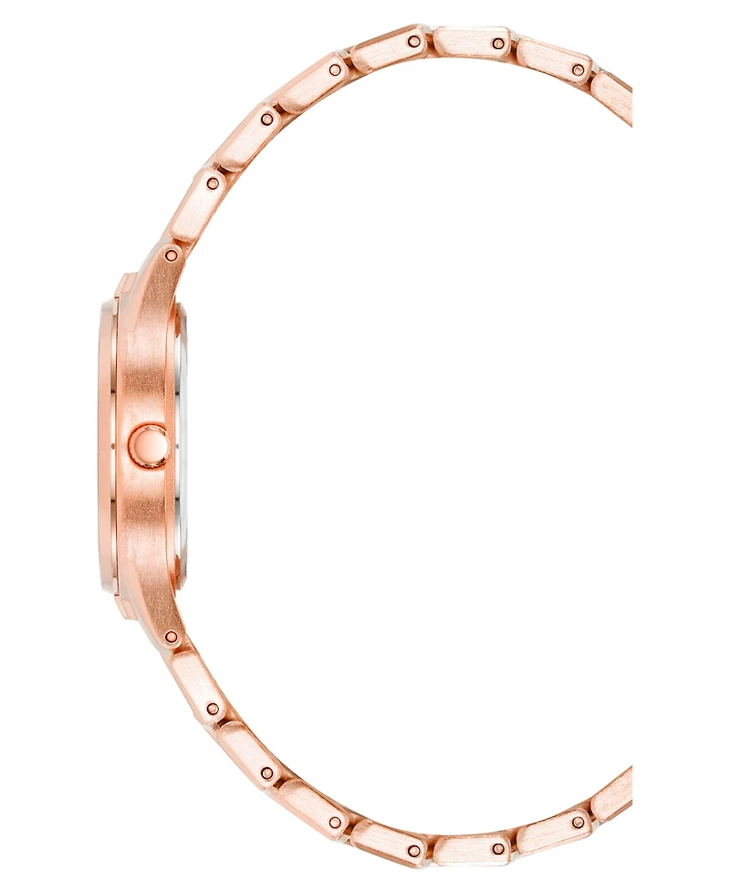 Anne Klein Women's Quartz Round Rose Gold-Tone Alloy Watch, 28mm