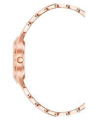 Anne Klein Women's Quartz Round Rose Gold-Tone Alloy Watch, 28mm