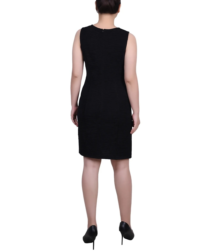 Ny Collection Women's Novelty Knit and Lace Dress, 2 Piece Set