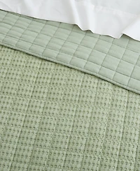 Levtex Mills Waffle Textured 3-Pc. Quilt Set, Full/Queen