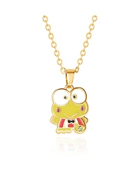 Sanrio Hello Kitty Enamel Kerropi 3D Pendant, 16+ 2'' Chain