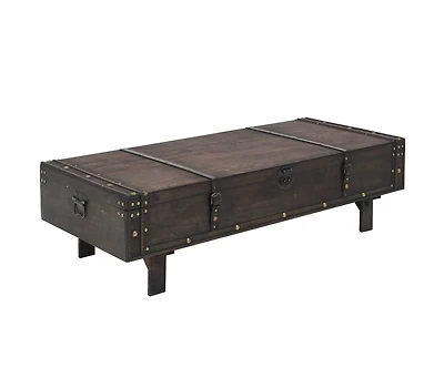 Coffee Table Solid Wood Vintage like Style 47.2"x21.7"x13.8"