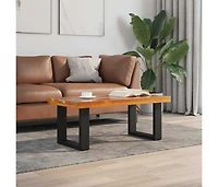 Coffee Table Teak Resin 39.4"x19.7"